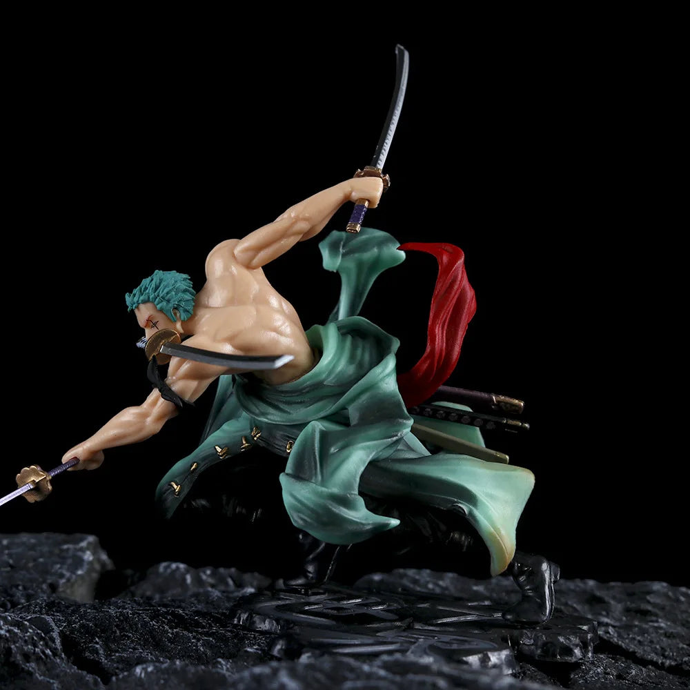 One Piece Roronoa Zoro 1/6 Three Swords Standing Action Figure Collection