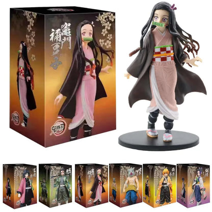 Demon Slayer figures 1/12 Kamado Tanjiro, Agatsuma Zenitsu, Kamado Nezuko and others