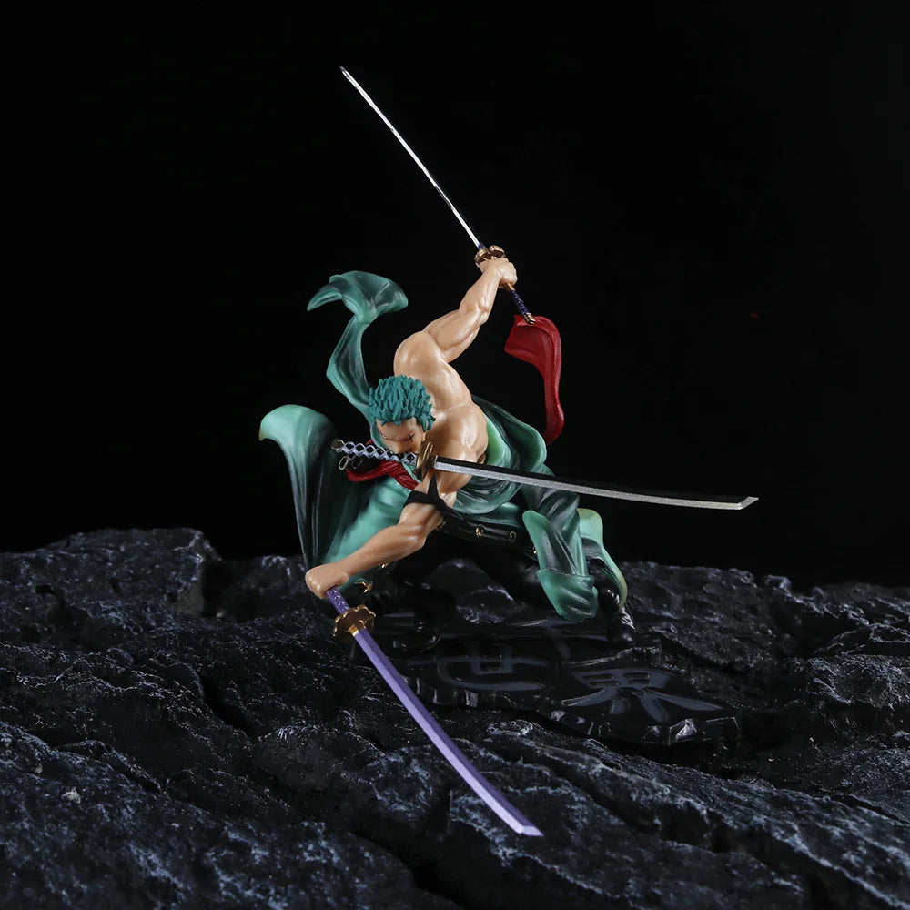 One Piece Roronoa Zoro 1/6 Three Swords Standing Action Figure Collection