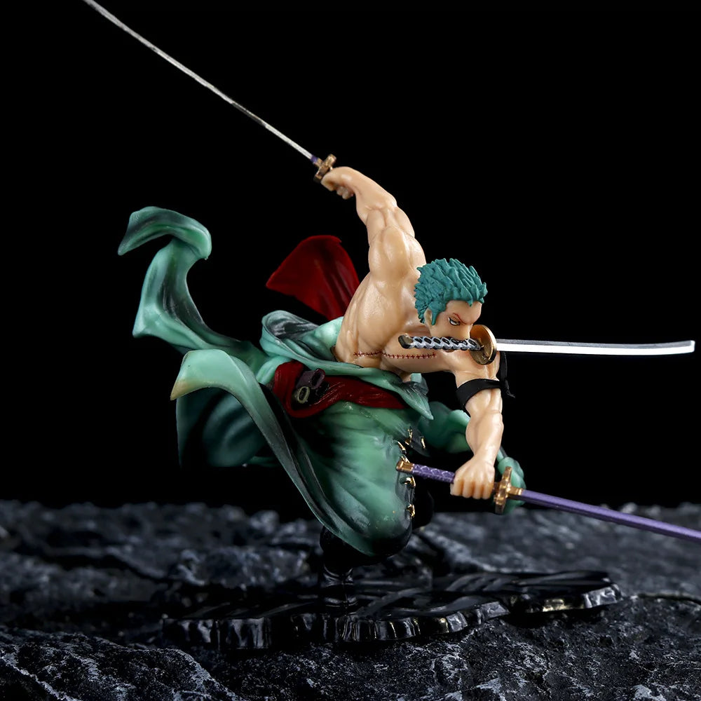 One Piece Roronoa Zoro 1/6 Three Swords Standing Action Figure Collection