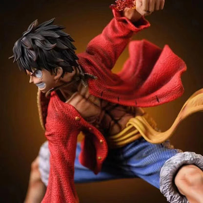 One Piece Monkey D Luffy Battle Style Action Figure Statue Model Doll Collection