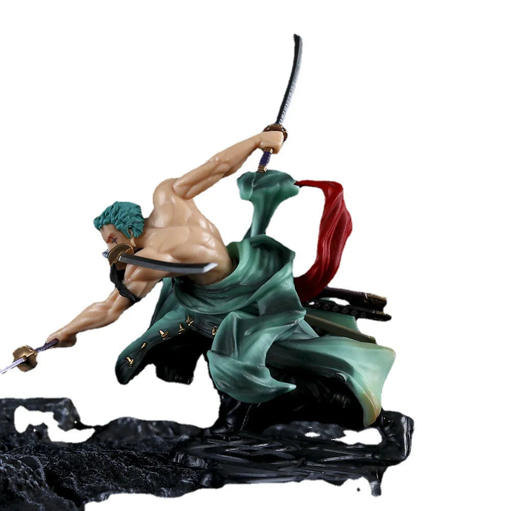 One Piece Roronoa Zoro 1/6 Three Swords Standing Action Figure Collection