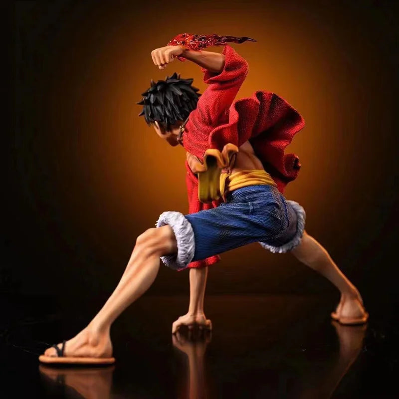 One Piece Monkey D Luffy Battle Style Action Figure Statue Model Doll Collection