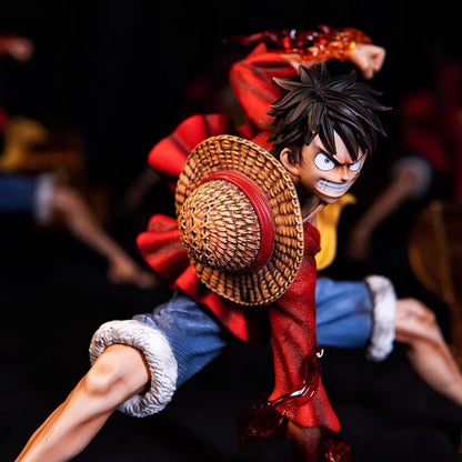 One Piece Monkey D Luffy Battle Style Action Figure Statue Model Doll Collection